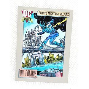 TM 1991 DC Comic Earths Mightiest Villains Dr. Polaris Vintage Trading Collectib